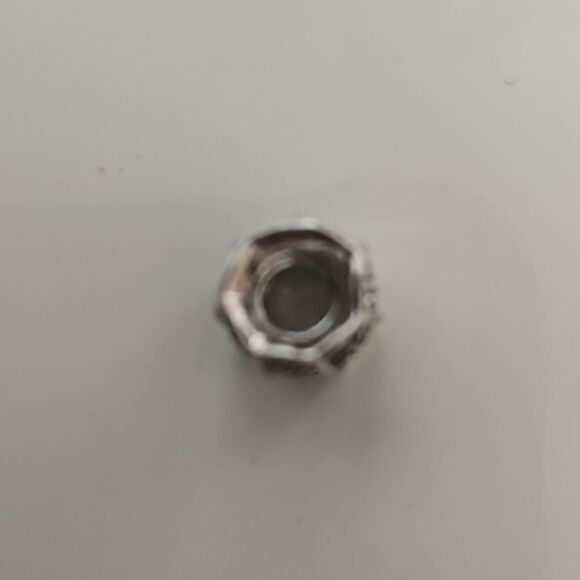 925 Sterling Silver Sparkling Black Stone Charm Silver - Picture 15 of 16